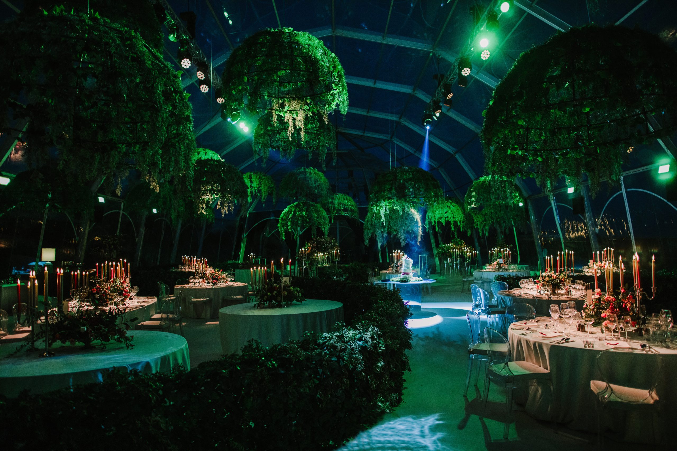 iluminación decorativa boda Galicia finca pazo